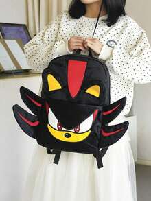 Hasbro Dark Sonic The Hedgehog Backpack, Cute Cartoon Schoolbag For Couples, Large Capacity Travel Bag For Girls And Boys - Hedgehog Backpack - View 8