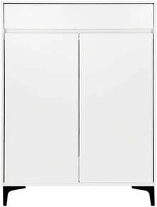 Clóset Infantil Hudson,Ropero para Niños con 2 Puertas y 2 Cajones,Mueble Organizador de Ropa y Calzado, Diseño Moderno y Durable. - BLANCO - Ver 9