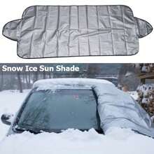 1 cái bạt che kính chắn gió ô tô chống tuyết - dễ gấp, chống tia UV và tuyết, phù hợp cho xe SUV, bạt che kính chắn gió trước ô tô gấp gọn - CC - Xem 2