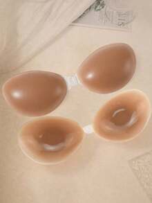 1pc Silicone Breast Pads, Invisible Seamless Push-Up For Small Breasts, Waterproof Sweat-Proof Strapless Adhesive, Suitable For Summer And Wedding Dresses - Multicolor - View 11