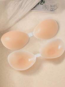 1pc Silicone Breast Pads, Invisible Seamless Push-Up For Small Breasts, Waterproof Sweat-Proof Strapless Adhesive, Suitable For Summer And Wedding Dresses - Multicolor - View 12