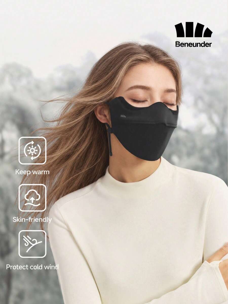 Beneunder 加厚抓絨眼角防護保暖面罩 PM054 - 暮黑 - 查看 1