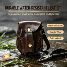 Premium Sling Shot Pouch Heavy‑Duty Hunting Waist Bag Portable Steel Ball Storage Pouch With Belt Loop Durable Brown Outdoor Sports Gear Sling Shot Accessory - Multicolor - View 7