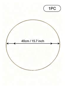 1pc/5pcs /10pcs 6 Sizes Metal Floral Hoop Wreath Macrame Silvery Hoop RingsFor DIY Floral Macrame Hoop, Wedding Decorations,Dream CatcherAnd Wall Hanging Crafts - Gold - View 17