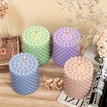 2pcs Premium 3D Foam Candle Silicone Molds - Suitable For DIY Handmade Spherical Resin Crafts, Easy Release, Durable Design, Perfect For Home Decor And Handmade Candles, Candle Molds - Foam - View 7