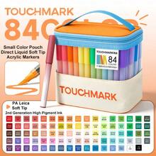 24/36/48/60/84 Colors Direct Liquid Automatic Ink Control Acrylic Markers, Rich Colors, Felt Tip (Soft Tip) Design, Flexible Brush Strokes, Suitable For Outlining Lines And Large Area Filling, Applicable To Canvas, Stone, Wood, Glass, Ceramic, Fabric And Other Materials For DIY Creation, Christmas Gift, Birthday Gift - Multicolor - View 13