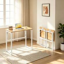 VASAGLE Folding Table, Folding Desk, Rounded Edges, 80 X 40 Cm - A - View 1