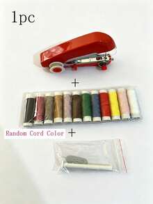 Portable Mini Sewing Machine Set, Includes Handheld Manual Easy Sewing, Convenient Small Sewing Machine, Sewing Kit, Sewing Bag Set, Sewing Tool Kit, Easy Operation, Random Sewing Machine Color - Multicolor - View 15