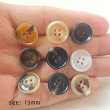 90Pcs Boxed Resin Marble Pattern Buttons - 15mm 4-Hole Suit & Coat Buttons For Men And Women - 90Pcs Boxed - View 7