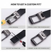 Men's Automatic Buckle Leather Belt Carbon Fiber Pattern Slide Buckle Casual Waist Belt Fine Stitching, Smooth Strap Suitable For BusineesCasual Wear - CY375 - View 8