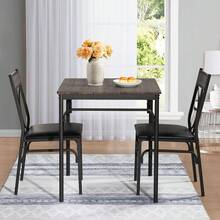 Dining Table & Chair Sets - Coffee Brown - View 9