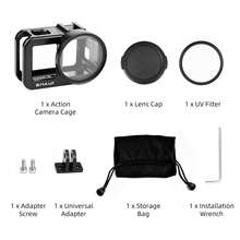PULUZ Aluminum Alloy Camera Cage For MISSION 1 / 1 Pro, 58mm UV Filter And Lens Cap (Color: Black) - View 11