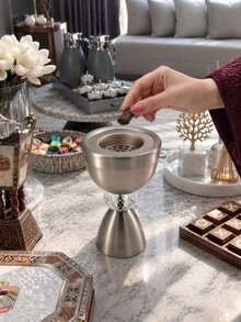 Latest Popular Incense Burner: Elegant Bay Style Design, Suitable For Agarwood And Spices, Complements Your Personal Style And Home Decor. Perfect For Daily Use, Weddings Or Gatherings With Friends And Guests, Ideal For Reception Areas And Hospitality. It's Also An Exquisite Gift-Especially When Paired With Premium Incense-Suitable For Brides, Special Occasions And Party Favors. - Center Crystal - View 5