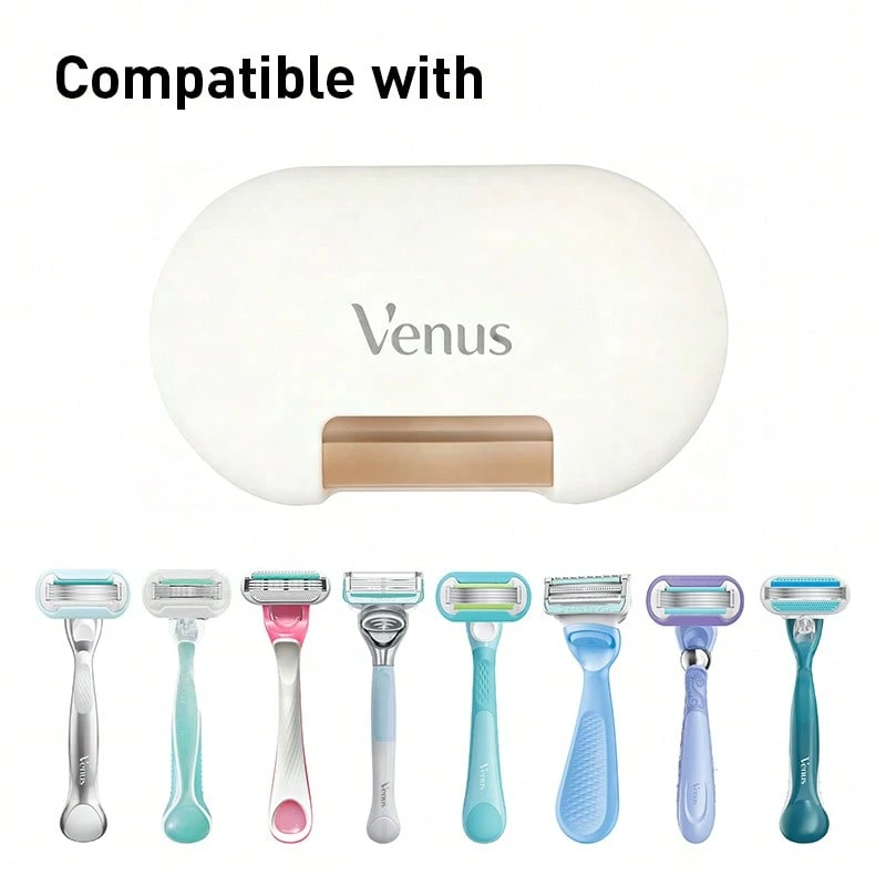 Gillette Venus Gillette Razor Blade Head Travel Protection Case Compact And Portable, Drainage Holes Design - Multicolor - View 1