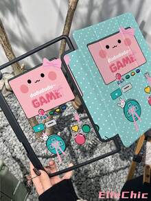 1pc Game Theme Illustration Double-Sided Paint Acrylic Transparent Crystal Back Cover Shockproof Protective Case Support Sleep & Wake-Up Function Compatible With IPad (A16) 11 Inch,7/8/9th(10.2-Inch),Galaxy Tab S7/8/9,Birthday And Holidays. - Multicolor - View 4