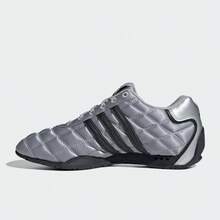adidas 柔軟舒適賽車鞋 防滑耐磨 包覆性 低筒休閒鞋 男女同款 灰色 - 灰色 - 查看 5