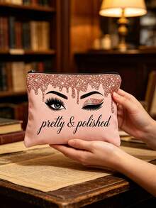 2D-Print Storage Pouch, Reusable Cosmetic Organizer, Lightweight Organizer For Cosmetics And Toiletries, Zippered Makeup Bag, Lightweight Coin Purse, Storage Pouch. - Multicolor - View 7