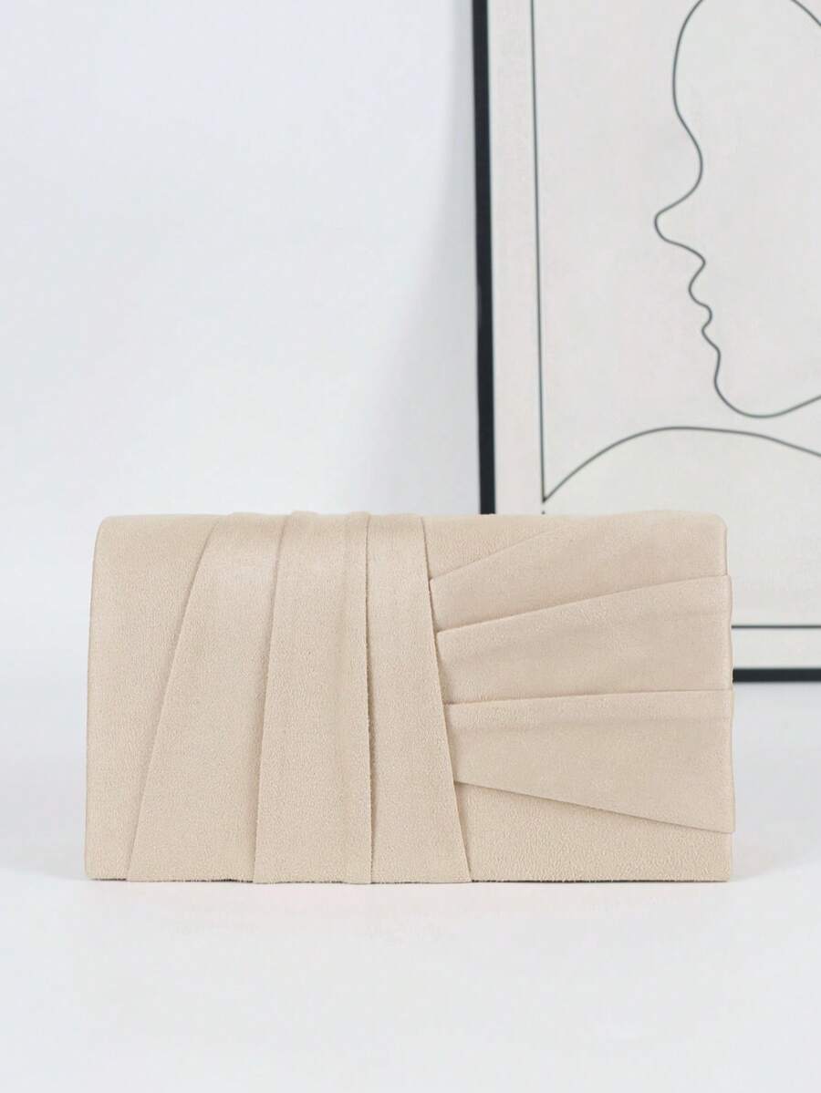 Women's Apricot Fashionable Daily Versatile Envelope Bag - Apricot - View 1
