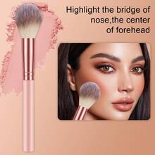 Set Kuas Makeup 25 Buah dan 1 Hadiah Kuas Makeup, Kuas Kosmetik Lembut dan Padat untuk Alas Bedak, Bedak, Perona Pipi, Eyeshadow, Concealer, Contour, Highlight, Kit Kuas Makeup Wajah & Mata Lengkap, Pegangan untuk Pemula Makeup dan Aplikasi Makeup Sehari-hari & Pesta - MultiWarna - View 5