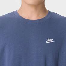 Nike 新款男士跑步健身訓練舒適休閒套頭衛衣 - 藍色 - 查看 3