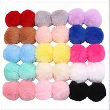 5pcs Faux Rabbit Fur Pom Poms 5cm Christmas Pom Poms Keychain Car Pom Poms Clothing DIY Bag Earring Decoration (5/50/100PCS) - A - View 5