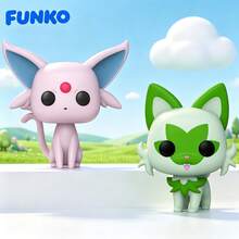 Funko Pokémon Series - Sprigatito (European/African/Middle Eastern Version), Sun Eevee (Clear Version), Collectible Vinyl Figure, Official Authentic Figure, Collector's Edition Figure, 1 Pack - Multicolor - View 2
