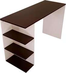 Office Desk - Chocolate / White - View 6