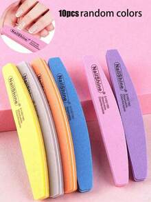 10/5/1pc Purple/Pink Multi-Size Sponge Nail File Set, Soft Sponge Nail Polishing, Easy To Grip, For Filing And Polishing Nails - Multicolor - View 20
