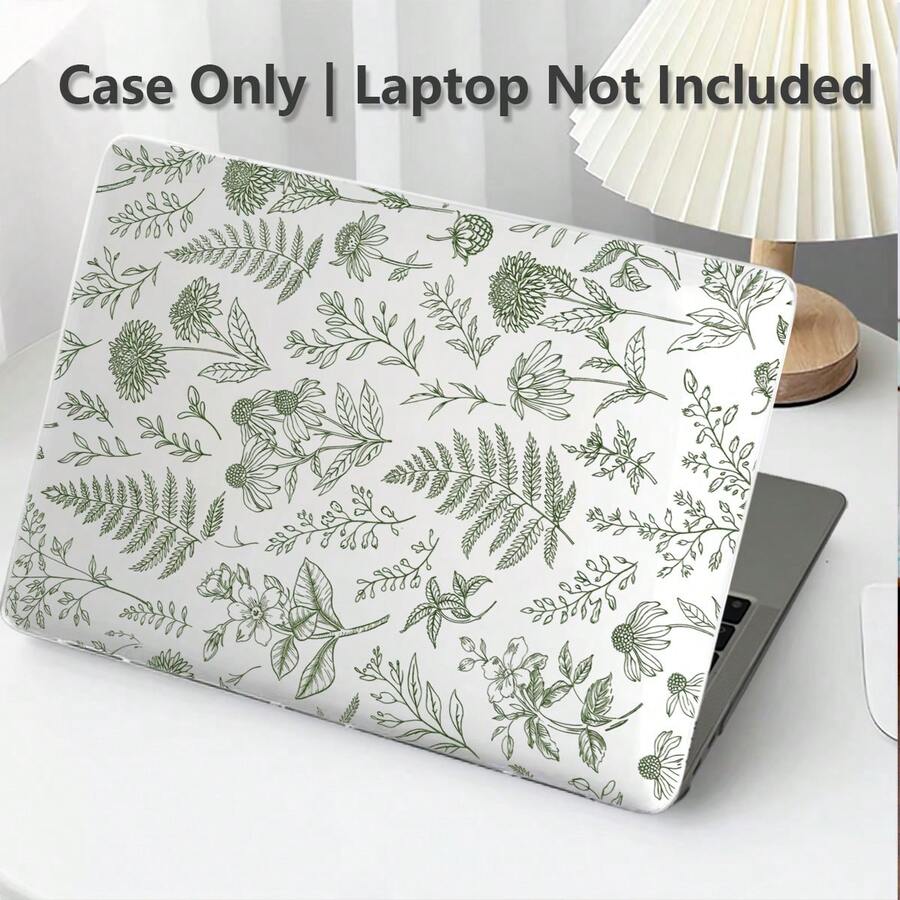 1pc Protective Case For MacBook, Leaf, Daisy UV Printed Pattern, Laptop Protective Cover, Minimalist Lightweight Durable Protective Cover Suitable For MacBook Air Pro 13.3 13.6 14.2 15.3 16.2 Inch, Suitable For 13 Inch Neo Laptop Protective Case A3404 Model/ D14, D16 - View 1