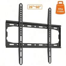 1pc Ultra-Thin TV Wall Mount, Suitable For 26-60 Inch TVs, Low Profile Design, Max Load 50kg (110lbs), VESA 400x400mm, Secure TV Installation, Bring Stunning Visual Experience - Black - View 4