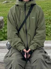 Women's Hooded Softshell Jacket - Army Green - View 1