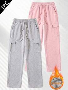 Women's Spring/Autumn Sports Cargo Pants, Multi-Functional Long Pants Suitable For Running, Cycling, Hiking, Fitness - Grey - View 7