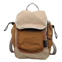 Casual Backpack Snap Button Flap Backpack Adjustable Strap Wear-Resistant For Street Daily Commute Oxford Backpack - Multicolor - View 11
