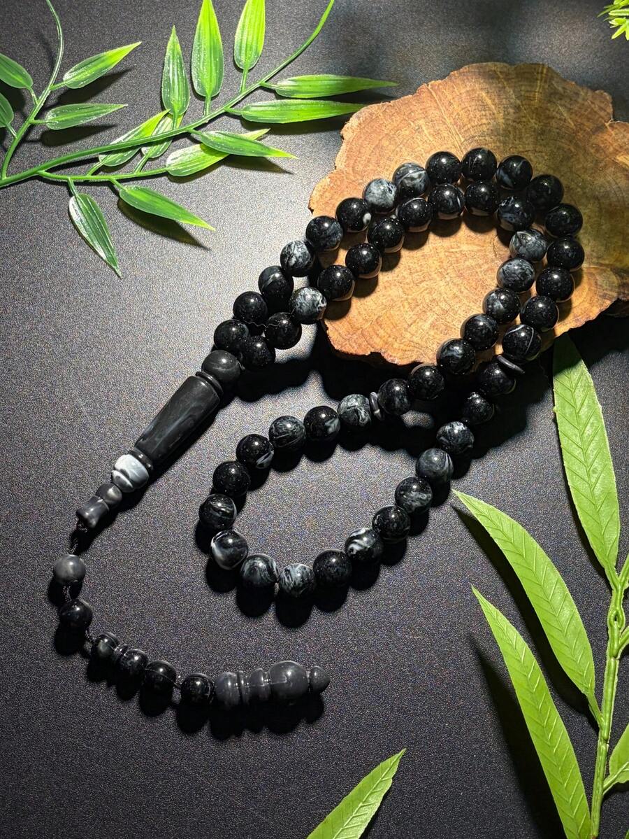 1pc Ramadan Ramadan 51 Beads New Style Unisex Prayer Beads Bracelet, Fashionable Accessory For Outdoor Wear, Round Beads Handheld Prayer Beads For Daily Prayer, Essential Holiday Gift - Multicolor - View 1