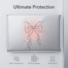 1-Piece Clear Crystal Shockproof Protective Case For MacBook/Matebook,Full Transparent Hard PC Cover With Cooling Vents,Snug Fit Laptop Shell,Compatible With 13 Neo/13.3 Air/13.3 Pro/13.6Air/14.2 Pro/15Air/16.2Pro/D16/14 Ultra - View 2
