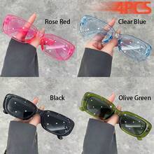 WSZ 4PCS Fashion Classic Square Unisex Glasses Suitable For Daily Deach Parties And Street Photography Simple Glasses Is A Wearable Item All Year Round - 4PCS6128 - View 20