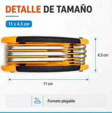 Elegate Llave Plegable 8 en 1 con Puntas Hexagonales y Torx - as pic - Ver 3