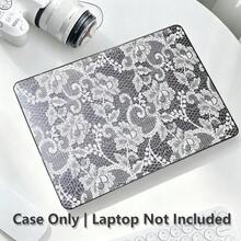 1pc Protective Case, Black & White Lace Print UV Printed Pattern, Laptop Protective Cover, Minimalist Lightweight Durable Protective Case Suitable For 13-Inch Neo Laptop Protective Case A3404 Model/ Air Pro 13.3 13.6 14.2 15.3 16.2 Inch/ Matebook D14/D16 - View 7