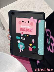 1pc Game Theme Illustration Double-Sided Paint Acrylic Transparent Crystal Back Cover Shockproof Protective Case Support Sleep & Wake-Up Function Compatible With IPad (A16) 11 Inch,7/8/9th(10.2-Inch),Galaxy Tab S7/8/9,Birthday And Holidays. - Multicolor - View 7