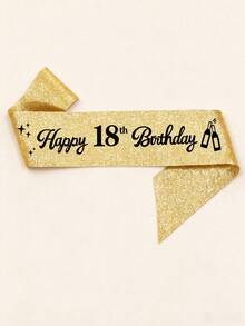 2 Pieces Set 18th Birthday Sash Ribbon Birthday Queen Crown Headwear Rhinestone Birthday Headband Birthday Sash With Pin Happy Birthday Crown And Sash Ribbon Birthday Party - 18 - View 21