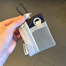 1pc Super Useful Mini Coin Pouch Phone Lanyard Multifunctional Card Holder Key Earphone Portable Square Small Bag - Multicolor - View 16