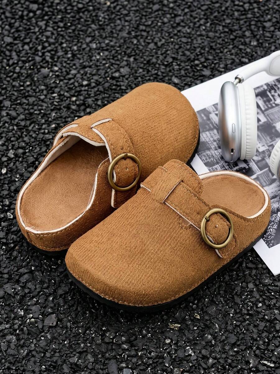 HAHABOBO Solid Color Kids Slippers, Unisex, Lightweight & Versatile, Suitable For Indoor, Outdoor And Beach, All Seasons Including Summer And Autumn - Brown - View 1
