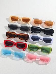 1 Pair/20 Pairs Combo, Vintage Men's And Women's Classic Square Fashion Fashion Glasses, Retro Style Black And White Fashion Glasses, Adult Party Gift, Wedding Season Exclusive, Holiday Accessory Basic Style Autumn/Winter Women's Clothing Business Casual Gift Beach Accessory Women's Fashion Fashion Glasses, Halloween Party Glasses - Multicolor - View 37