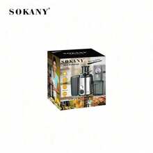 SOKANY4000 Home Juicer, Multi-Function Centrifugal Juicer. 800W Power, 2-Speed Adjustable, 304 Stainless Steel Material. Suitable For Home And Restaurant Fruit Juicing. - Silver Black - View 8