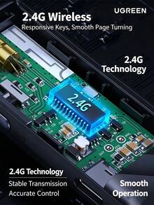 UGREEN LP386 Turner PPT Laser Hijau Isi Ulang, Pena Kontrol Jarak Jauh Bluetooth untuk Guru, Presenter Nirkabel Antarmuka Ganda Tipe-C/USB - View 4