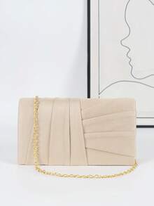 Women's Apricot Fashionable Daily Versatile Envelope Bag - Apricot - View 3