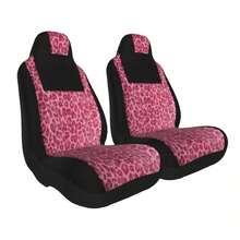 Universal Driver/Passenger Car Seat Cover, Classic Yellow Leopard Print Apron Style Element Printed Car Interior Decor Seat Cover, Breathable Fabric, Soft And Comfortable, All-Season Universal, Car Interior Decoration Protection Cover - Multicolor - View 7