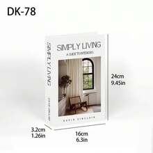 2pcs/1pc Paper Aesthetic Decorative Books, Coffee Table Books Decor - Faux Decorative Books For Decoration - Home Desktop Decor - Bedside Table Decor - Home Bookshelf Decor - one-size - View 12