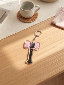 1pc/6pcs K-Pop LightstickCollection Aesthetic Acrylic Keychains, Korean Pop Idol Group Support Stick Cartoon Series Shaped Pattern Pendant, Backpack And Car Key Accessories, Gift For K-Pop Fans, Korean Pop Idol Enthusiasts And Support Lovers - Multicolor - View 11