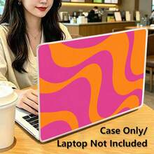 1pc Protective Case, Vintage Wave UV Printed Pattern, Laptop Protective Sleeve, Minimalist Lightweight Durable Protective Case Suitable For 13-Inch Neo Laptop Protective Case A3404 Model/ Air Pro 13.3 13.6 14.2 15.3 16.2 Inch/ Matebook D14/D16 - View 4